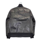 BRU NA BOINNE 新品 24AW B-1ジャンパー レザー 定価209000円 サイズL ジャケット ブラック メンズ ブルーナボイン【中古】5-0328T◎