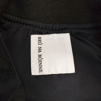 BRU NA BOINNE 新品 24AW B-1ジャンパー レザー 定価209000円 サイズL ジャケット ブラック メンズ ブルーナボイン【中古】5-0328T◎