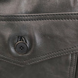 BRU NA BOINNE 新品 24AW B-1ジャンパー レザー 定価209000円 サイズL ジャケット ブラック メンズ ブルーナボイン【中古】5-0328T◎