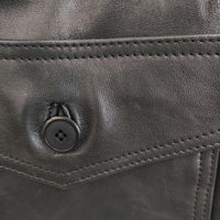 BRU NA BOINNE 新品 24AW B-1ジャンパー レザー 定価209000円 サイズL ジャケット ブラック メンズ ブルーナボイン【中古】5-0328T◎
