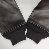 BRU NA BOINNE 新品 24AW B-1ジャンパー レザー 定価209000円 サイズXL ジャケット ブラック メンズ ブルーナボイン【中古】5-0328T◎