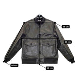 BRU NA BOINNE 新品 24AW B-1ジャンパー レザー 定価209000円 サイズXL ジャケット ブラック メンズ ブルーナボイン【中古】5-0328T◎