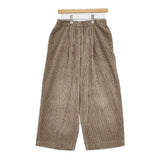 nume コットン コーデュロイ イージー ワイド パンツ ベージュ レディース ヌメ【中古】5-1015T∞