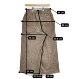 nume コットン コーデュロイ イージー ワイド パンツ ベージュ レディース ヌメ【中古】5-1015T∞