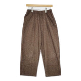 nume NFPT-4442C コットン ワイド イージー パンツ ブラウン レディース ヌメ【中古】5-1015T∞