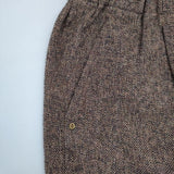 nume NFPT-4442C コットン ワイド イージー パンツ ブラウン レディース ヌメ【中古】5-1015T∞