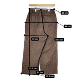 nume NFPT-4442C コットン ワイド イージー パンツ ブラウン レディース ヌメ【中古】5-1015T∞