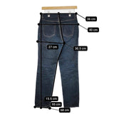 Pal'las Palace スキニー コットンストレッチ ジーンズ デニムパンツ ネイビー レディース パラスパレス【中古】5-0810G∞