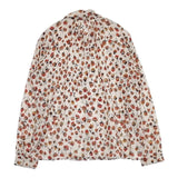Pal'las Palace 花柄 フラワープリント 長袖シャツ ベージュ レッド レディース パラスパレス【中古】5-0810M∞