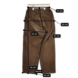 LENO CORDUROY EZ PANTS コーデュロイイージー パンツ ブラウン レディース リノ【中古】5-1015T∞