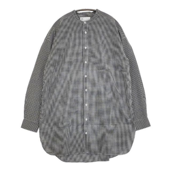 SO/NATURAL STANDARD SUPPLY ギンガムチェック スタンドチュニック ブラウス シャツ ブラック ホワイト レディース エスオー/ナチュラルスタンダードサプライ【中古】5-0810M∞