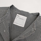 SO/NATURAL STANDARD SUPPLY ギンガムチェック スタンドチュニック ブラウス シャツ ブラック ホワイト レディース エスオー/ナチュラルスタンダードサプライ【中古】5-0810M∞