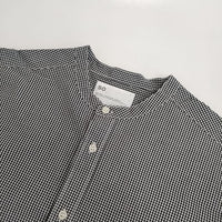 SO/NATURAL STANDARD SUPPLY ギンガムチェック スタンドチュニック ブラウス シャツ ブラック ホワイト レディース エスオー/ナチュラルスタンダードサプライ【中古】5-0810M∞