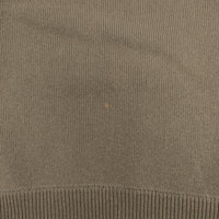 MHL. VINTAGE DRY COTTON ハーフジップ 595-4163501 リブ ニット 23AW カーキ レディース エムエイチエル【中古】5-0412M△