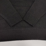 MHL. MILLED WOOL 定価25300円 595-4263551 セーター ニット 24AW ブラック レディース エムエイチエル【中古】5-1102T∞