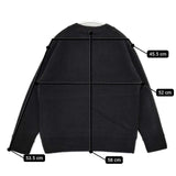 MHL. MILLED WOOL 定価25300円 595-4263551 セーター ニット 24AW ブラック レディース エムエイチエル【中古】5-1102T∞