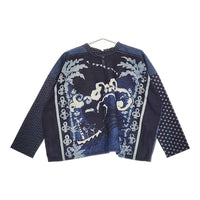 45R/45rpm 絵本バンダナブラウス インディゴ 定価41800円 24AW ネイビー レディース フォーティーファイブアールピーエム【中古】5-0401M♪