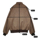 Brooks Brothers/MOON ツイード ウール リバーシブル ジャケット ブルゾン ブラウン メンズ ブルックスブラザーズ/ムーン【中古】5-1101T∞