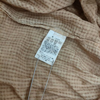 maison de SOIL コットン インド製 手染め カシュクールドレス ピンタック　定価39000円 羽織 ワンピース ブラウン系 レディース メゾンドソイル【中古】5-0901M∞