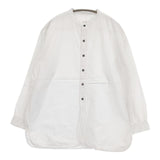 ARMEN バンドカラーシャツ コットン インド製 長袖シャツ ホワイト レディース アーメン【中古】5-0810M∞