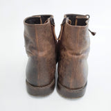 HENRY CUIR ショートブーツ 36サイズ ブーツ ブラウン レディース アンリークイール【中古】5-1016T◎