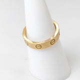 CARTIER LOVEリング ミニラブ イエローゴールド ダイヤ K18 TT3637 750 49 リング・指輪 約9号 ゴールド レディース カルティエ【中古】5-0708G◎