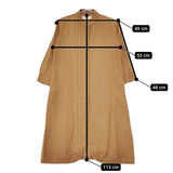 Fog with nest Robe リネン リトアニア製 ワンピース ライトブラウン レディース フォグウィズネストローブ【中古】5-0412M△