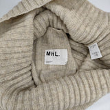 MHL. モックネック リブウール 595-7263509 セーター ニット ベージュ レディース エムエイチエル【中古】5-1102T∞