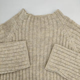 MHL. モックネック リブウール 595-7263509 セーター ニット ベージュ レディース エムエイチエル【中古】5-1102T∞