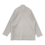 yuni ウールナイロン ハーフジップ プルオーバー トップス セーター ニット ライトグレー レディース ユニ【中古】5-1015T∞