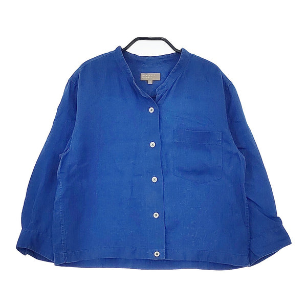 MARGARET HOWELL リネン 578-9153011 サイズ1 長袖シャツ ブルー レディース マーガレットハウエル【中古】5-0412M△