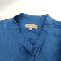 MARGARET HOWELL リネン 578-9153011 サイズ1 長袖シャツ ブルー レディース マーガレットハウエル【中古】5-0412M△