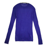 RAGNE KIKAS for Yohji Yamamoto NC-K33-470 シルク リブ ニット パープル レディース ラグネキカスフォーヨウジヤマモト【中古】5-0901M∞
