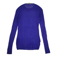 RAGNE KIKAS for Yohji Yamamoto NC-K33-470 シルク リブ ニット パープル レディース ラグネキカスフォーヨウジヤマモト【中古】5-0901M∞