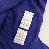 RAGNE KIKAS for Yohji Yamamoto NC-K33-470 シルク リブ ニット パープル レディース ラグネキカスフォーヨウジヤマモト【中古】5-0901M∞