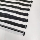 COMME des GARCONS ポリエステル AD2022 GJ-T022 S ボーダー カットソー 22AW ブラック ホワイト レディース コムデギャルソン【中古】5-0513M♪