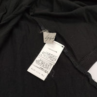 Yohji Yamamoto カットオフ チュニックワンピース  FN-T11-078 半袖Ｔシャツ カットソー ブラック レディース ヨウジヤマモト【中古】5-0528S∞