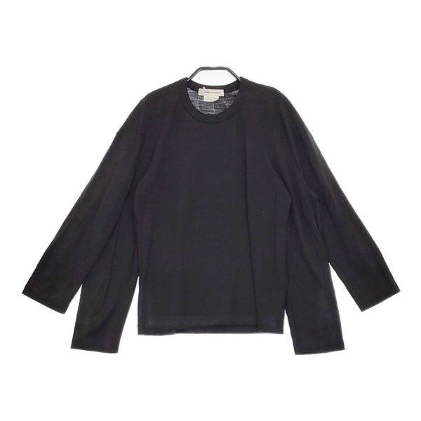 COMME des GARCONS ウール 変形 デザインカットソー GD-T013 サイズS カットソー AD2019 ブラック レディース コムデギャルソン【中古】5-0513M♪