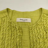 Demi-Luxe BEAMS レーヨンリネン フリルシャツ 定価17600円 64-01-0642-152 ブラウス シャツ 24SS イエロー レディース デミルクス ビームス【中古】5-0604S∞