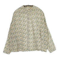 nume コットン 花柄 ガーゼ ブラウス シャツ イエロー系 マルチ レディース ヌメ【中古】5-0901M∞