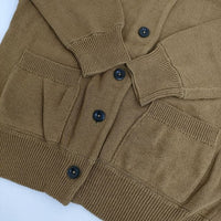MHL. DENSE COTTON 595-8264505 コットンニット カーディガン ブラウン レディース エムエイチエル【中古】5-0901M∞