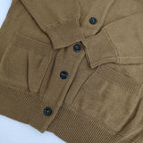MHL. DENSE COTTON 595-8264505 コットンニット カーディガン ブラウン レディース エムエイチエル【中古】5-0901M∞