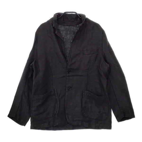 nest Robe 01211-1115 リネン サイズF テーラードジャケット ブラック レディース ネストローブ【中古】5-0412M△