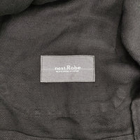 nest Robe 01211-1115 リネン サイズF テーラードジャケット ブラック レディース ネストローブ【中古】5-0412M△