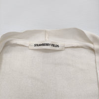 STRAWBERRY-FIELDS UVカーディガン 定価12100円 41-17216 カーディガン 24SS ホワイト レディース ストロベリーフィールズ【中古】5-0401M♪