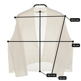 STRAWBERRY-FIELDS UVカーディガン 定価12100円 41-17216 カーディガン 24SS ホワイト レディース ストロベリーフィールズ【中古】5-0401M♪