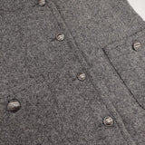 STRAWBERRY-FIELDS ツイード2wayジャンスカ コート 羽織 定価29700円 ワンピース 24AW グレー レディース ストロベリーフィールズ【中古】5-1101T∞
