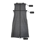 STRAWBERRY-FIELDS ツイード2wayジャンスカ コート 羽織 定価29700円 ワンピース 24AW グレー レディース ストロベリーフィールズ【中古】5-1101T∞