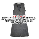 STRAWBERRY-FIELDS ツイード2wayジャンスカ コート 羽織 定価29700円 ワンピース 24AW グレー レディース ストロベリーフィールズ【中古】5-1101T∞