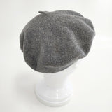 MHL. ウールベレー 定価6545円 595-0276503 ベレー帽 グレー レディース エムエイチエル【中古】5-1016T◎